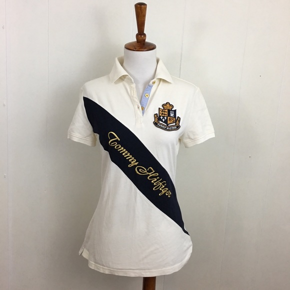 Tommy Hilfiger Tops - Tommy Hilfiger Spellout Short Sleeve Polo Shirt